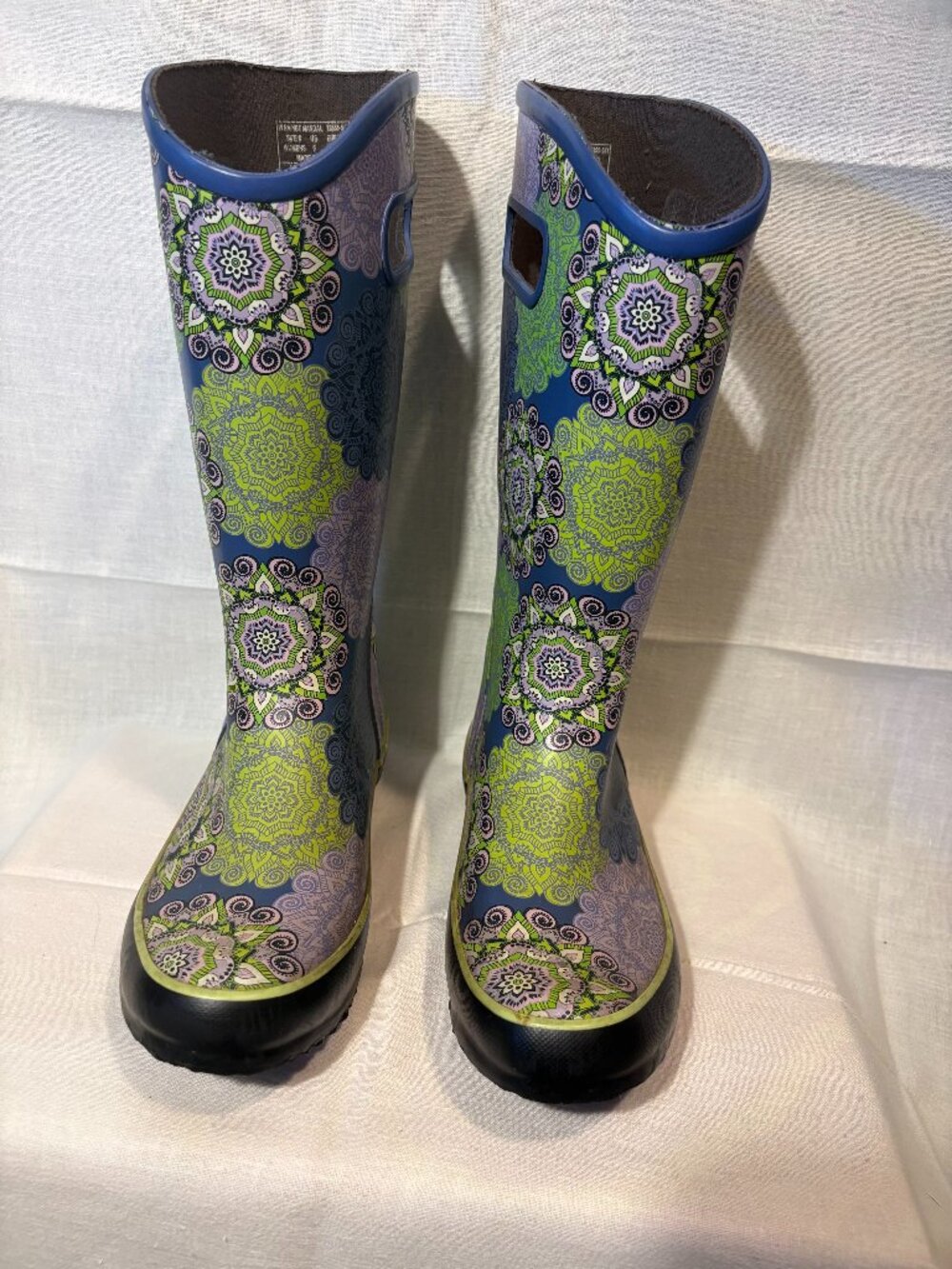 🌼Bogs Mandala Rain Boots Size 6🌼
